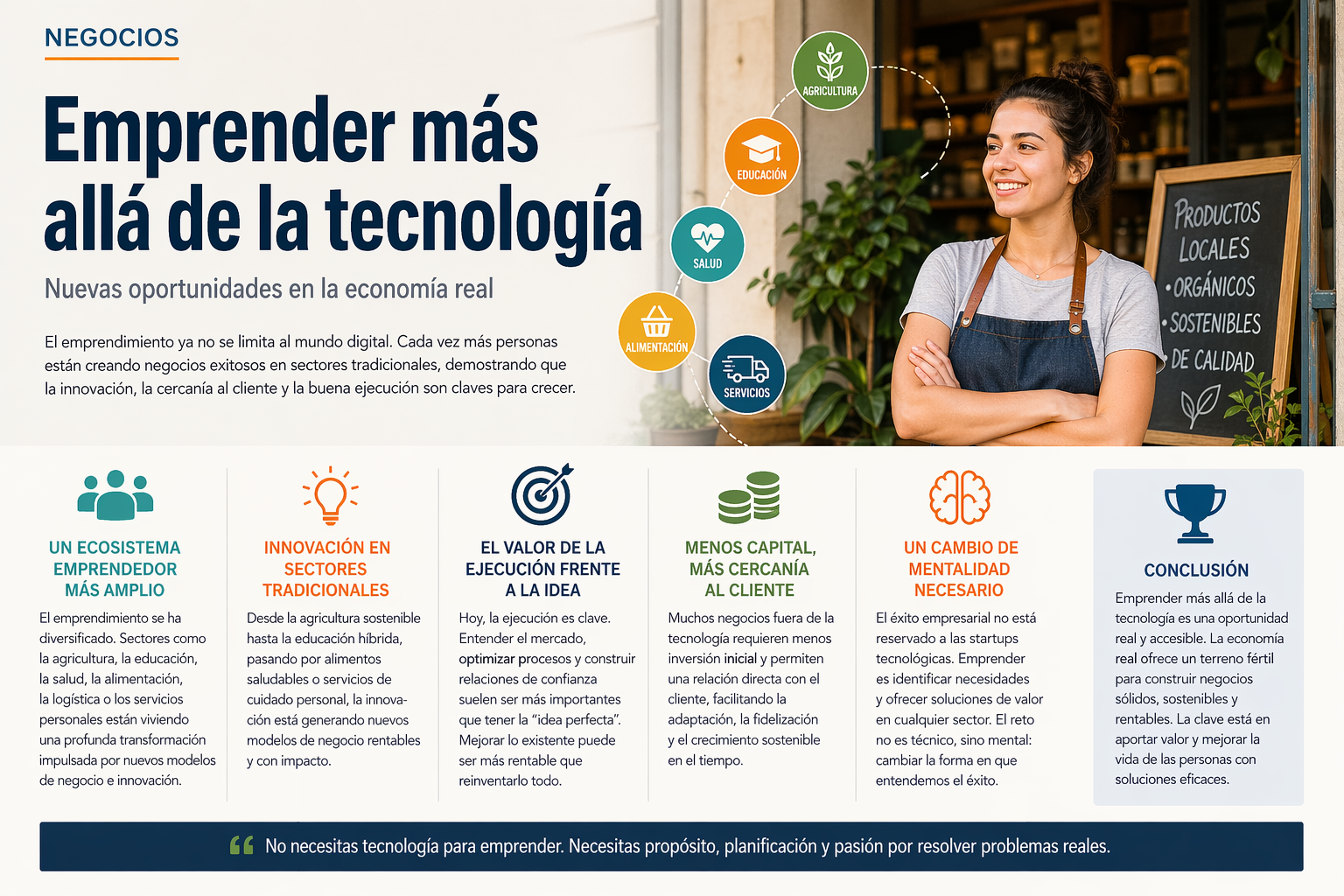 Emprender más allá de la tecnología